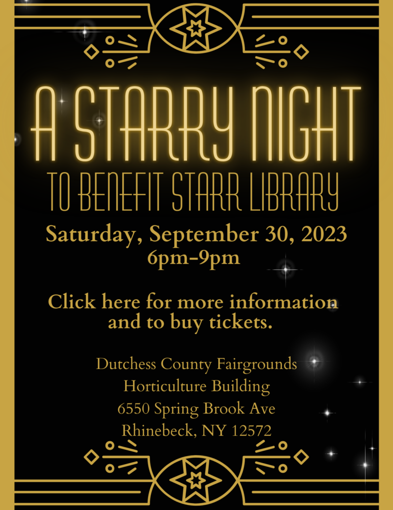 All ages event, Starry Night Benefit, September 30, Click to buy tickets or sponsor