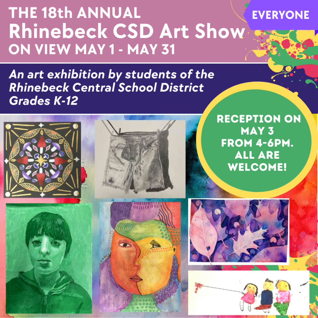 rhinebeck csd art show on view may 1 to may 31