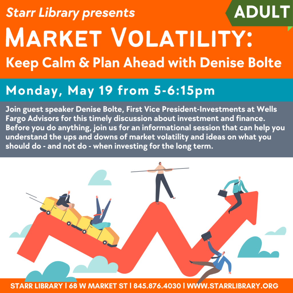 market volatility with Denise bolte - Monday may 19 at 5pm