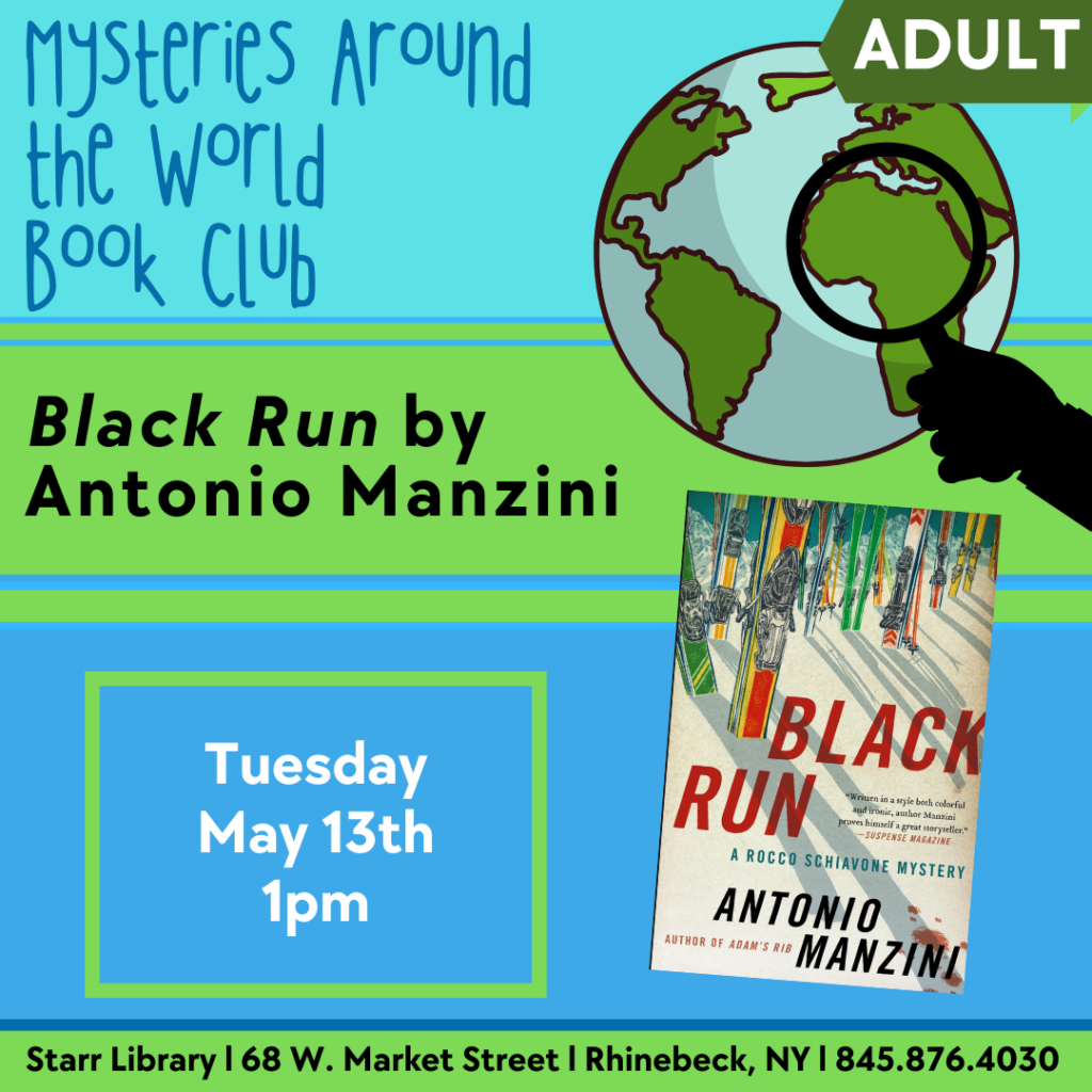 mysteries book club - may 13 at 1pm